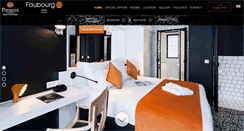 Desktop Screenshot of hotel-faubourg88.com