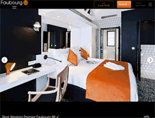 Tablet Screenshot of hotel-faubourg88.com